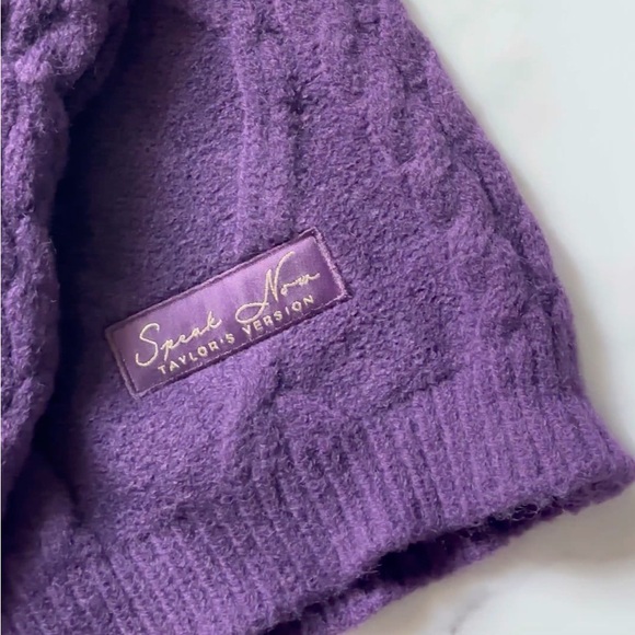 NEW IN BAG Taylor Swift Authentic Speak Now Purple Cardigan OFFICIAL MERCH - Picture 6 of 13